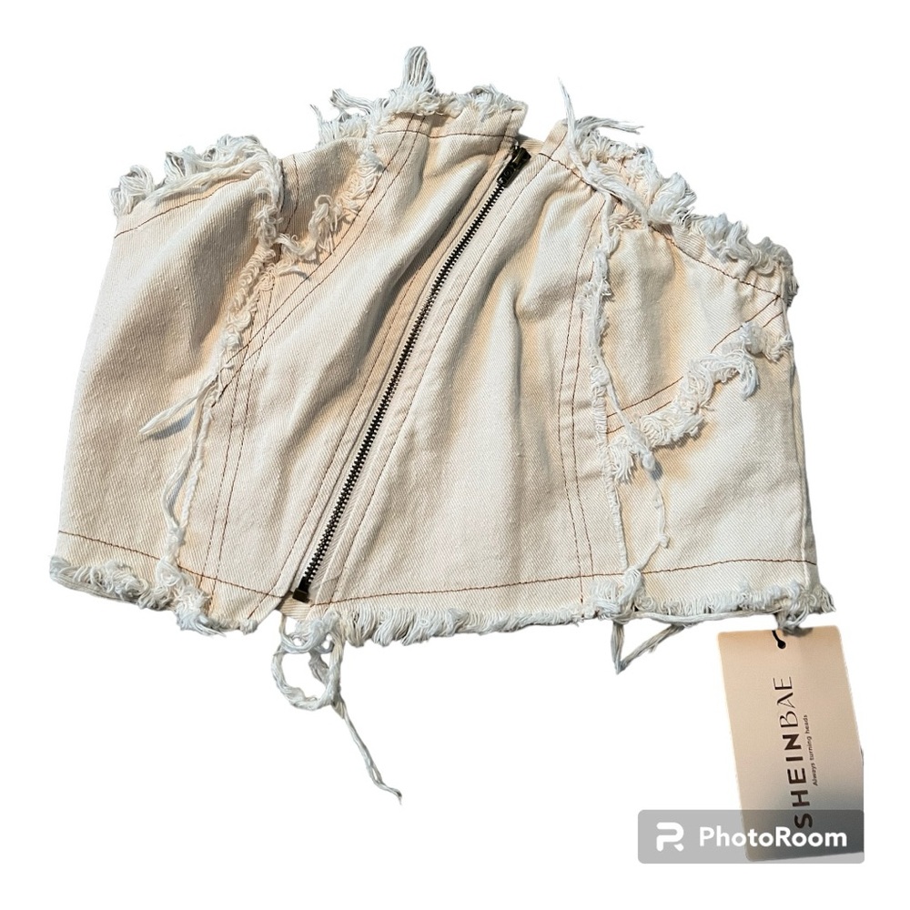 SheinBae- Zip Tube Top